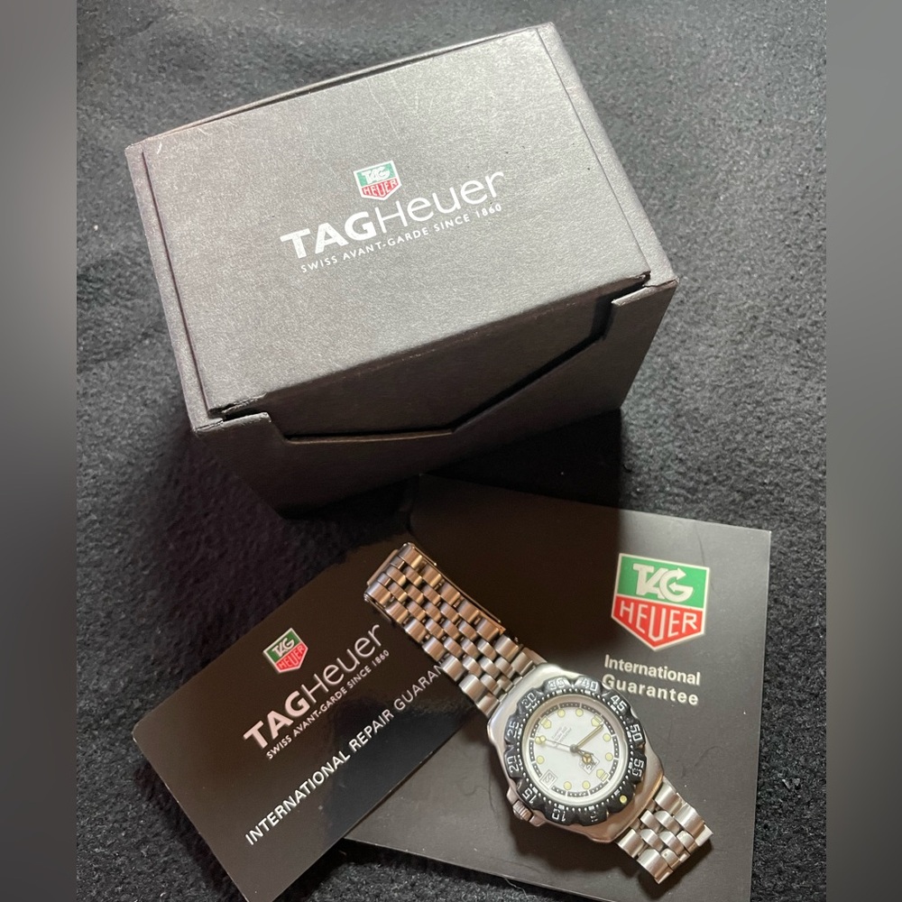 TAG Heuer Black and Silver Men's Watch